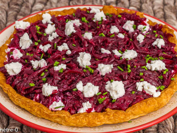 Feuilleté betterave ricotta