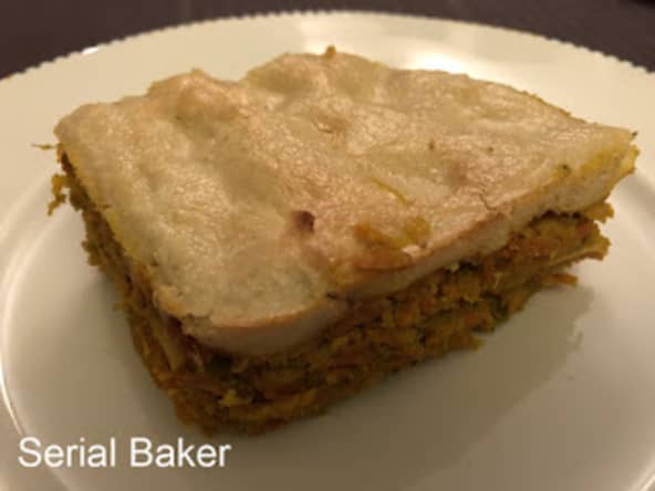 Lasagnes végétariennes à la carotte et au pesto