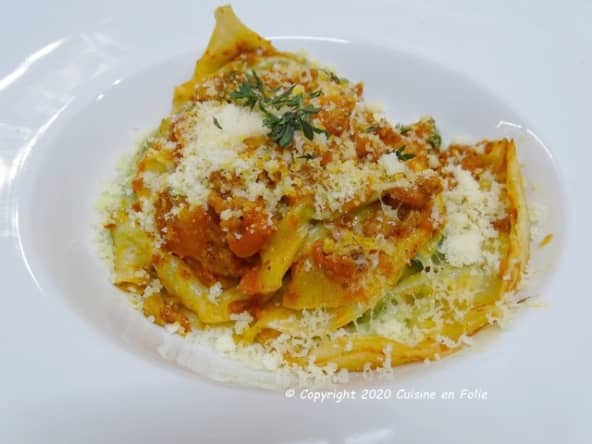 Raviolis aux jeunes pousses d'épinards, Ricotta et pignons