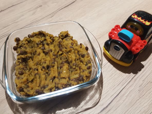 Petit pot lentilles, poireaux, carotte et jambon