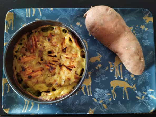 Tian de Patates douces au lait de coco sans gluten ni lactose
