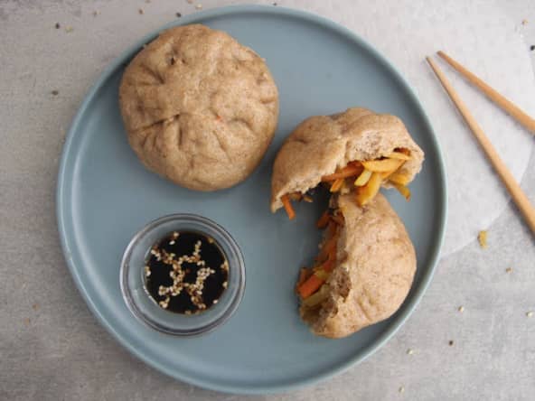 Brioches vapeur  aux légumes