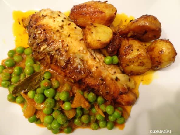 Garden peas à l'indienne