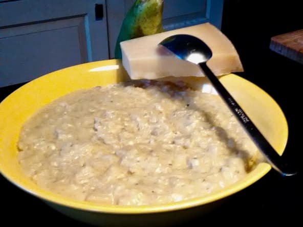 Risotto poires et gorgonzola