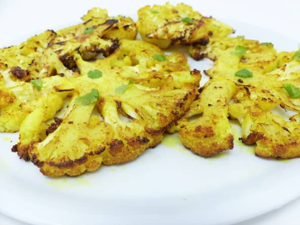 Chou-fleur rôti aux épices et crème de chou-fleur