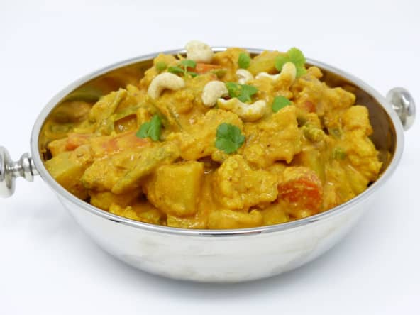 Légumes Korma de la cuisine indienne