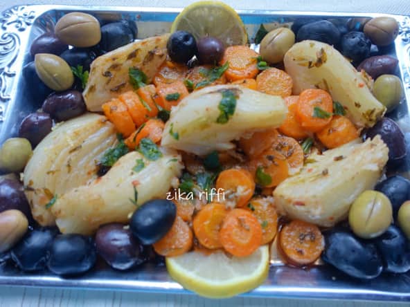 Torchi besbes et sennarya, fenouils et carottes braisés pour le ramadan 2020