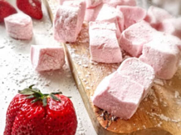 Guimauves à la fraise toutes douces