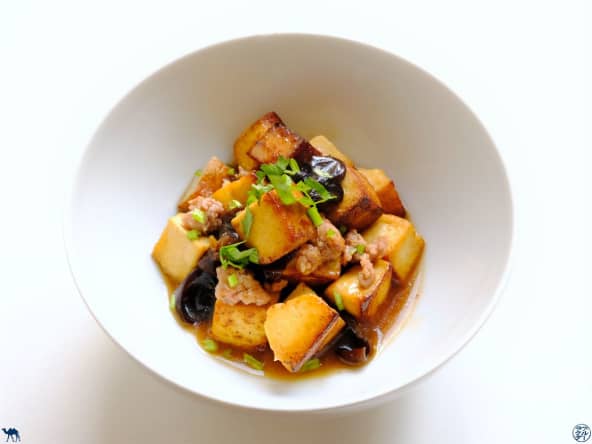 Tofu Sauté - Porc Haché - Champignons Noirs