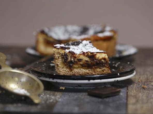 Tarte ricotta chocolat
