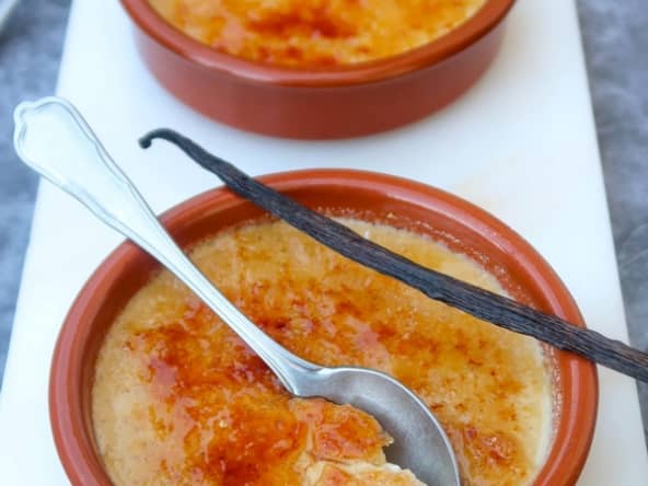 Crème brûlée sans oeufs vegan