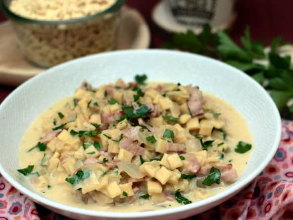 One pot crozets au bacon et fromage Comté
