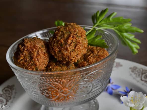 Falafels aux pois chiches crus