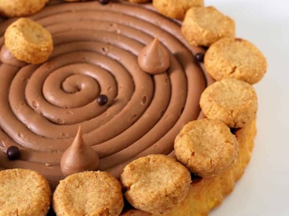 Tarte Double Chocolat, Streusel Noisette