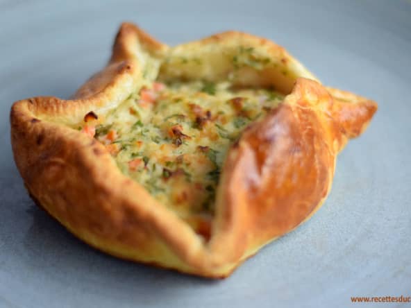 Panier feuilleté au saumon