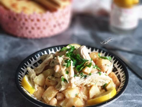 Kebab ou Kbab Algérois, Frites en Sauce au Poulet