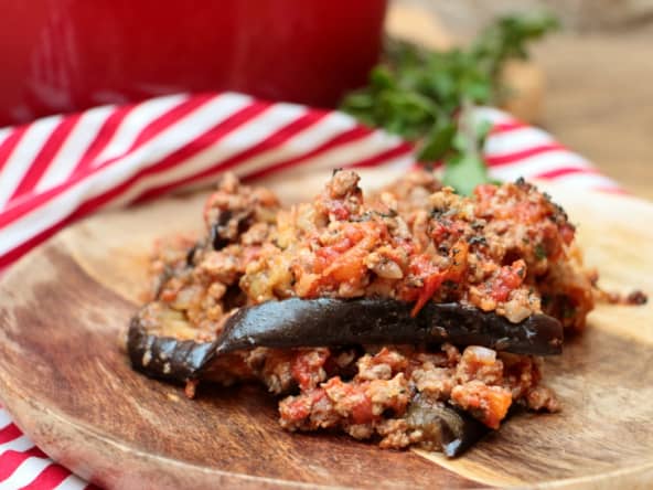 Gratin d'aubergines façon moussaka comme en Grèce