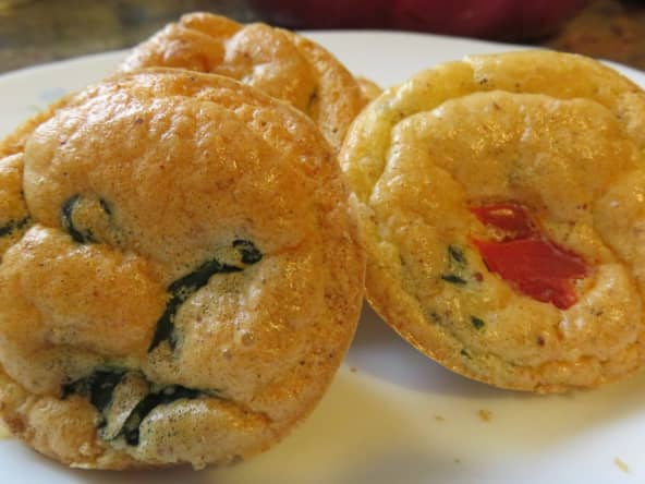 Muffins aux blettes et tomates