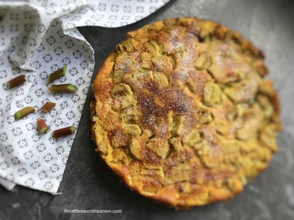 Clafoutis à la rhubarbe