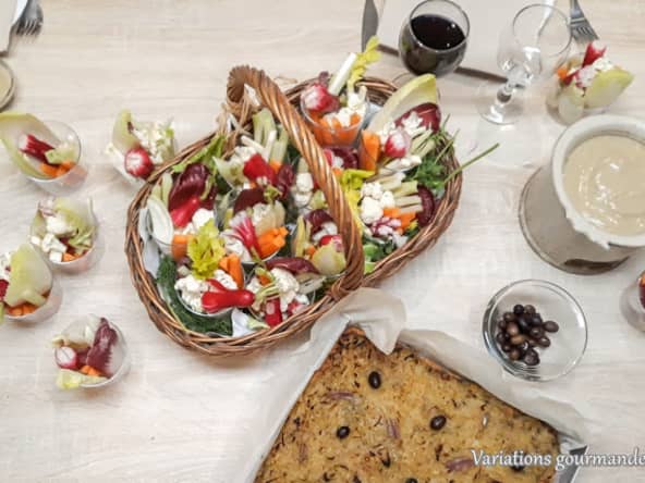 Petits légumes croquants en douceur de bagna cauda comme à Nice