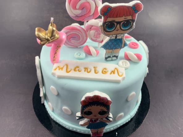 Gâteau Poupées LOL pour les 7 ans de Marion