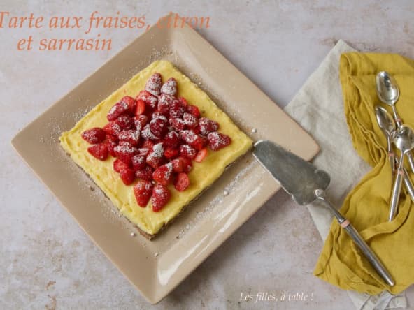 Tarte citron et fruits rouges au sarrasin
