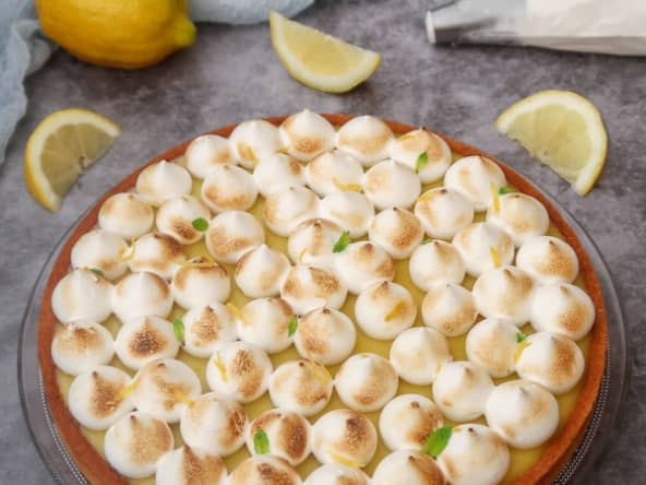 Tarte au citron meringuée vegan