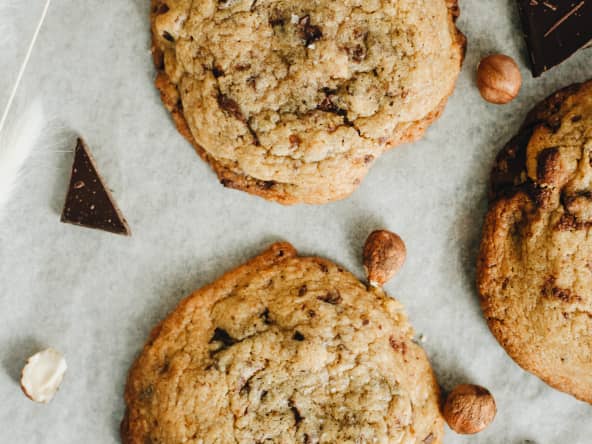 Cookies chocolat et noisette