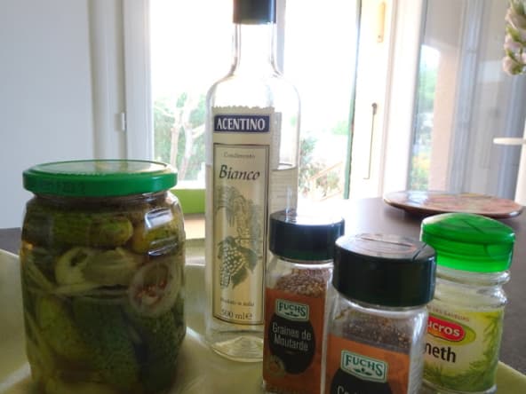 Cornichons aigre-doux