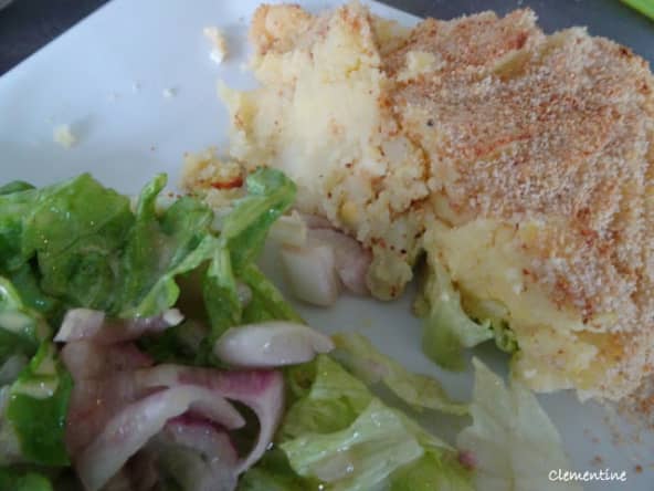 Gratin de pommes de terre à la mozzarella