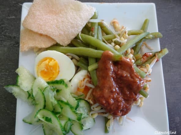 Salade Gado Gado qu'on aime à Bali