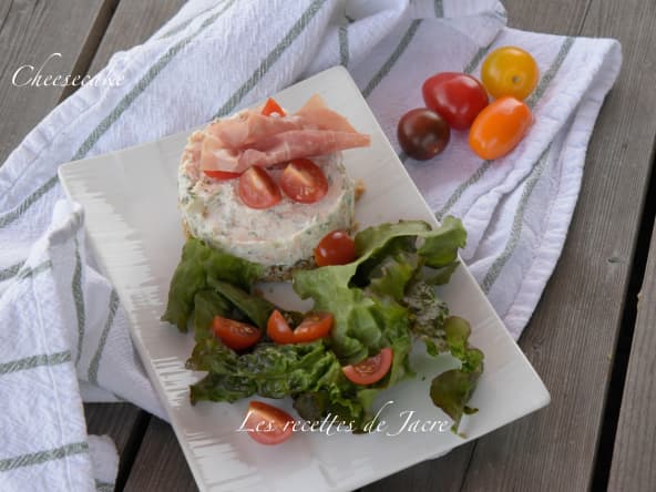 Cheesecake salé sans cuisson