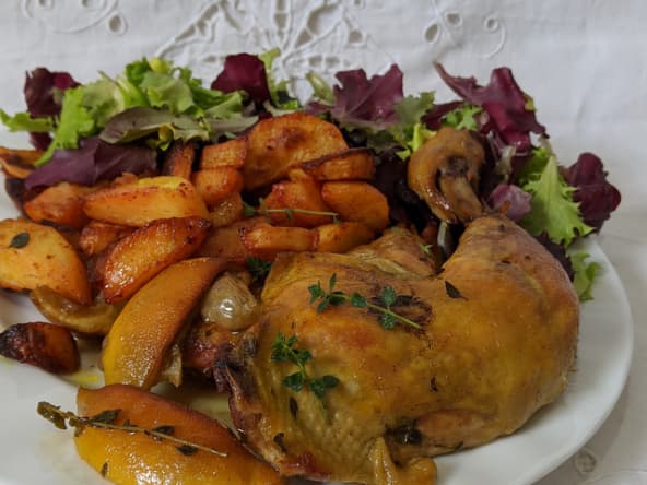 Poulet rôti à l’Ail et au Citron.