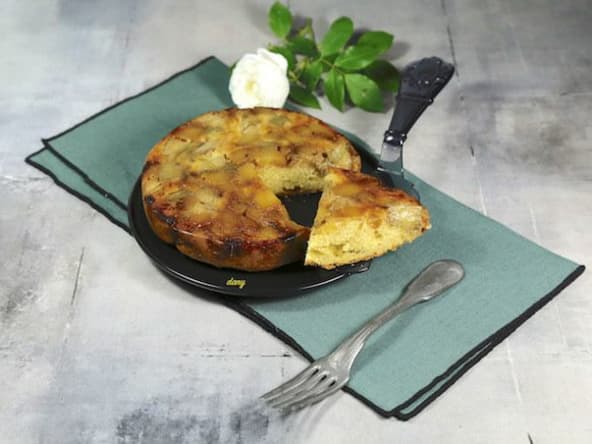 Gâteau à l'envers à la rhubarbe