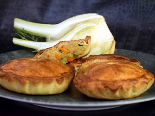 Tourte végétarienne au fenouil et carottes