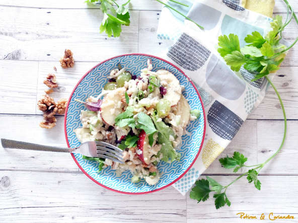 Salade Waldorf au tofu soyeux