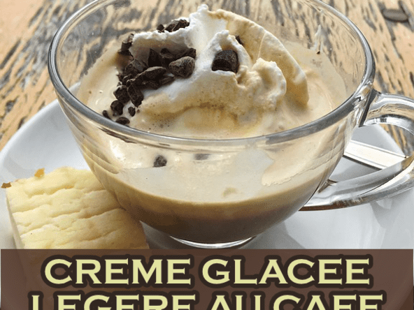 Crème glacée au yaourt et au café, légère et peu calorique