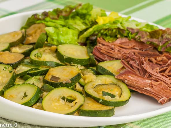 Confit de canard aux courgettes