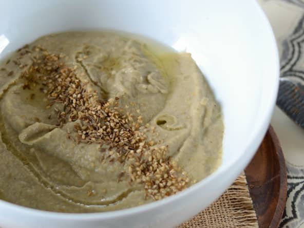 Caviar d'aubergine fait maison ou Moutabal ou Baba ghanoush