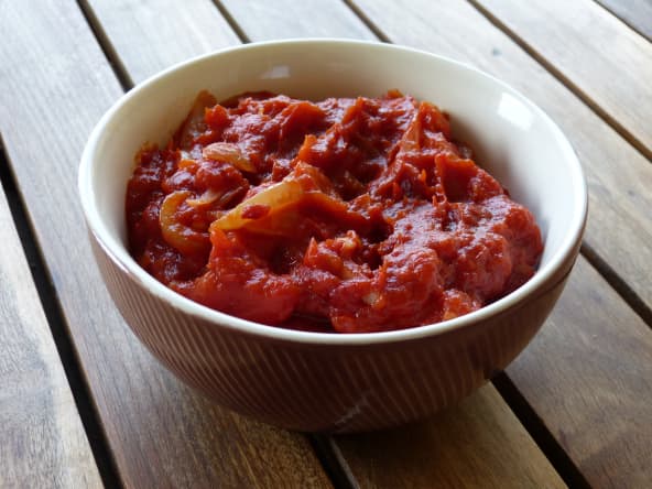 Frita espagnole aux poivrons et tomates