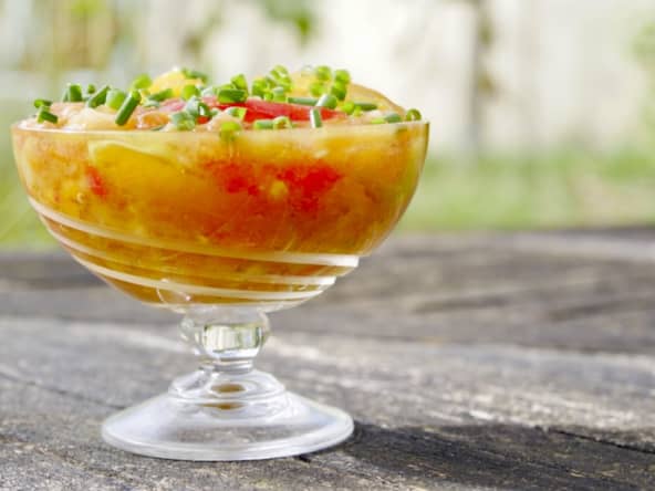 Cuisine acido-basique : tomates, concombre, pastèque