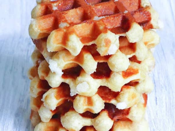 Gaufres de Liège moelleuses et croustillantes