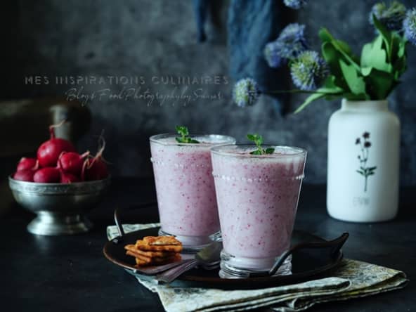 Soupe froide aux radis