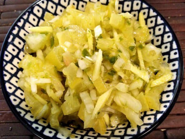 Rougail citron confit réunionnais