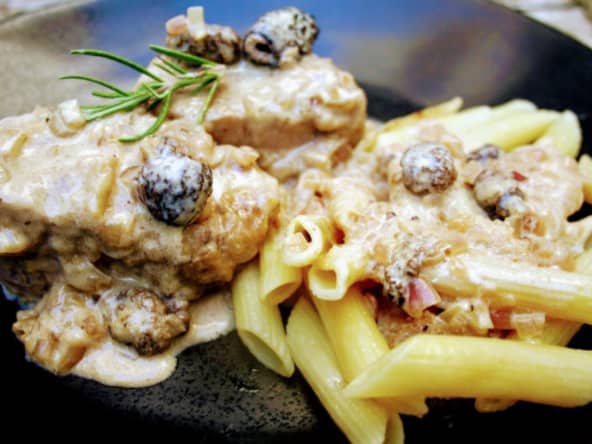 Château mignon de veau aux morilles