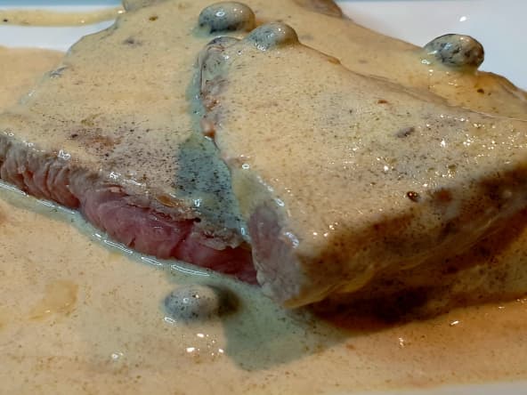 Steak Au Poivre à la Crème Hyper Facile