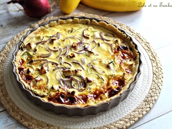 Tarte aux deux courgettes et feta comme en Grèce