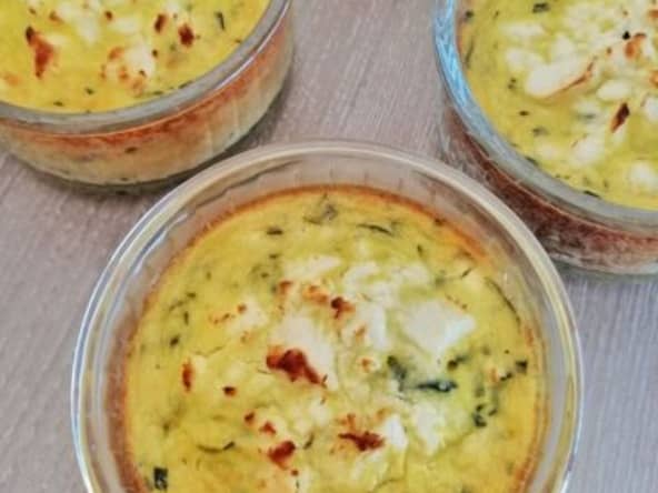 Clafoutis aux courgettes et au saumon