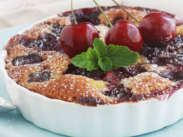 Mini clafoutis aux cerises