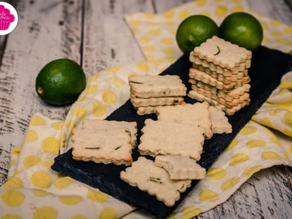 Biscuits au citron vert et aux amandes